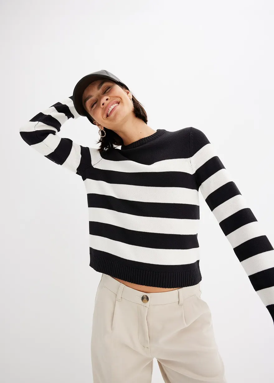 Gestreifter Pullover