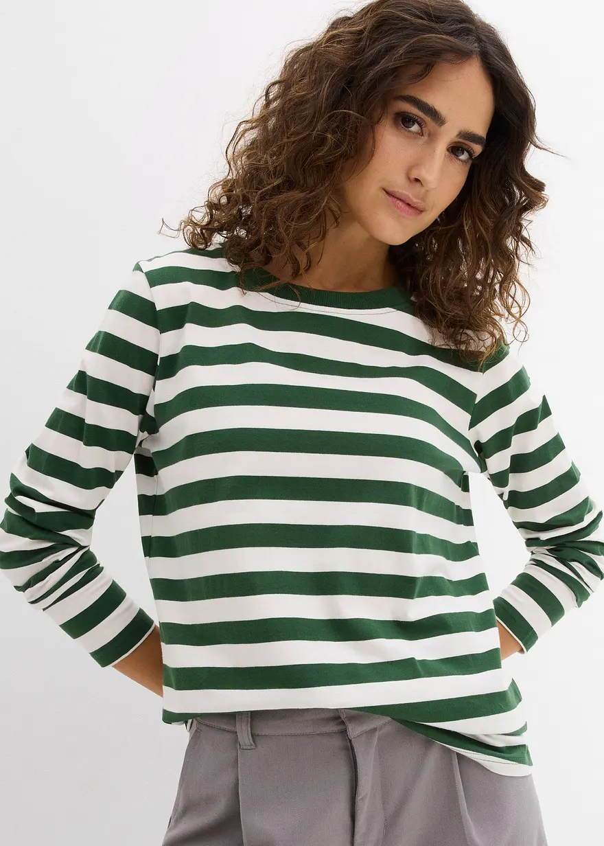 Streifenshirt aus reiner Bio-Baumwolle