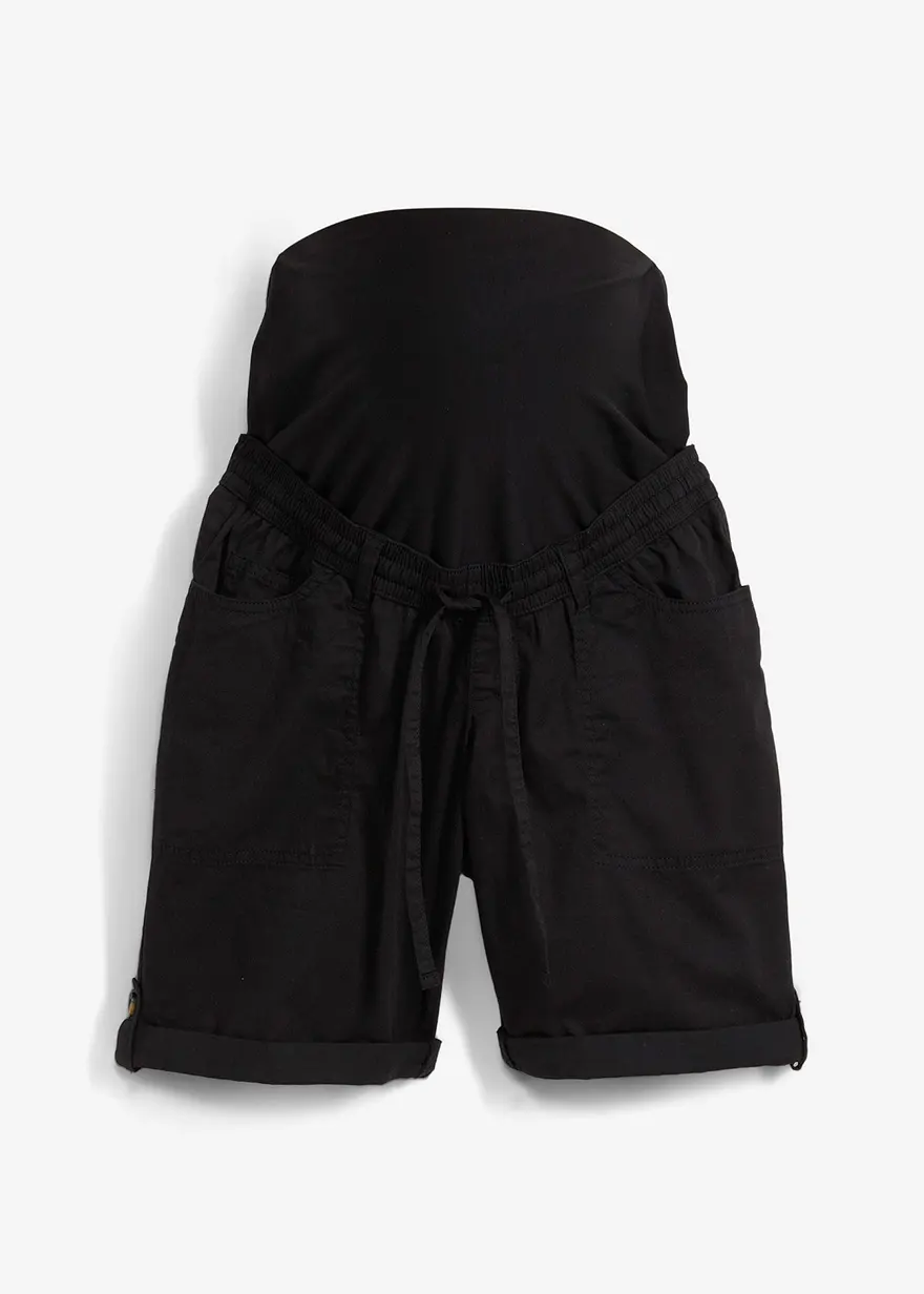 Krempelbare 2-in-1 Umstandsbermuda und Shorts