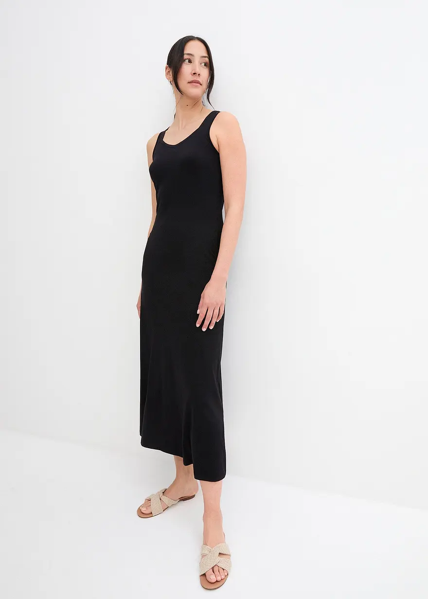 Maxikleid aus Baumwoll- Viskose Mischung