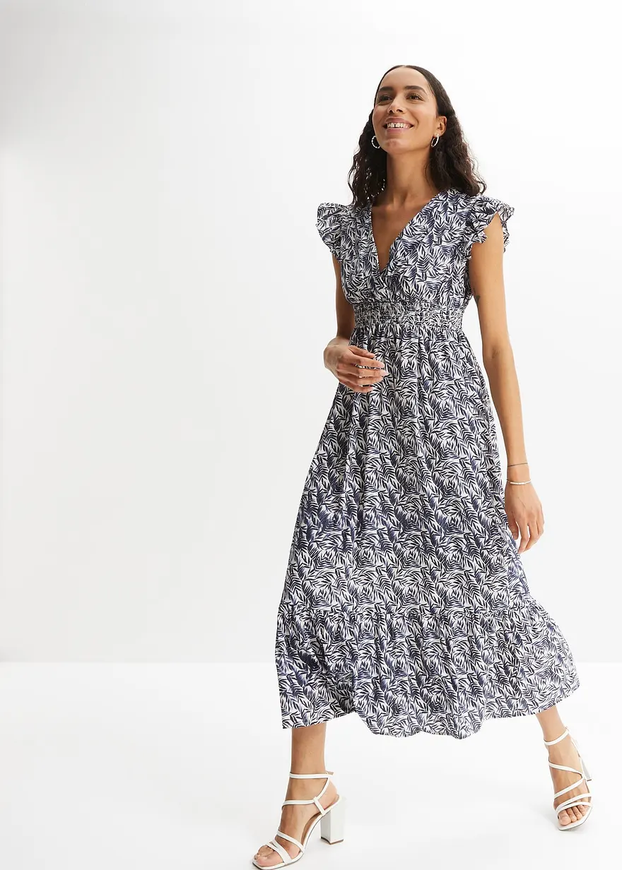 Maxikleid mit Flügelärmeln
