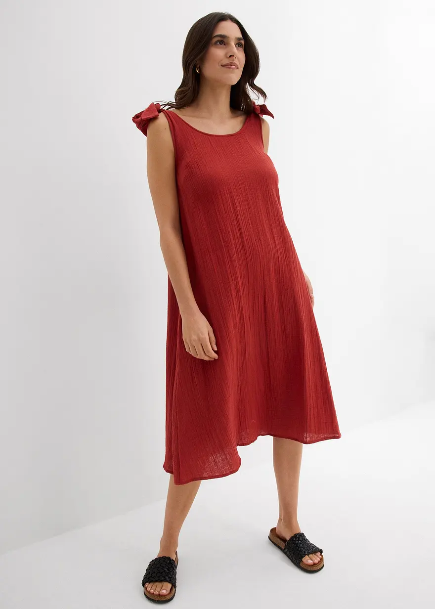 Trägerkleid aus weichem Musselin