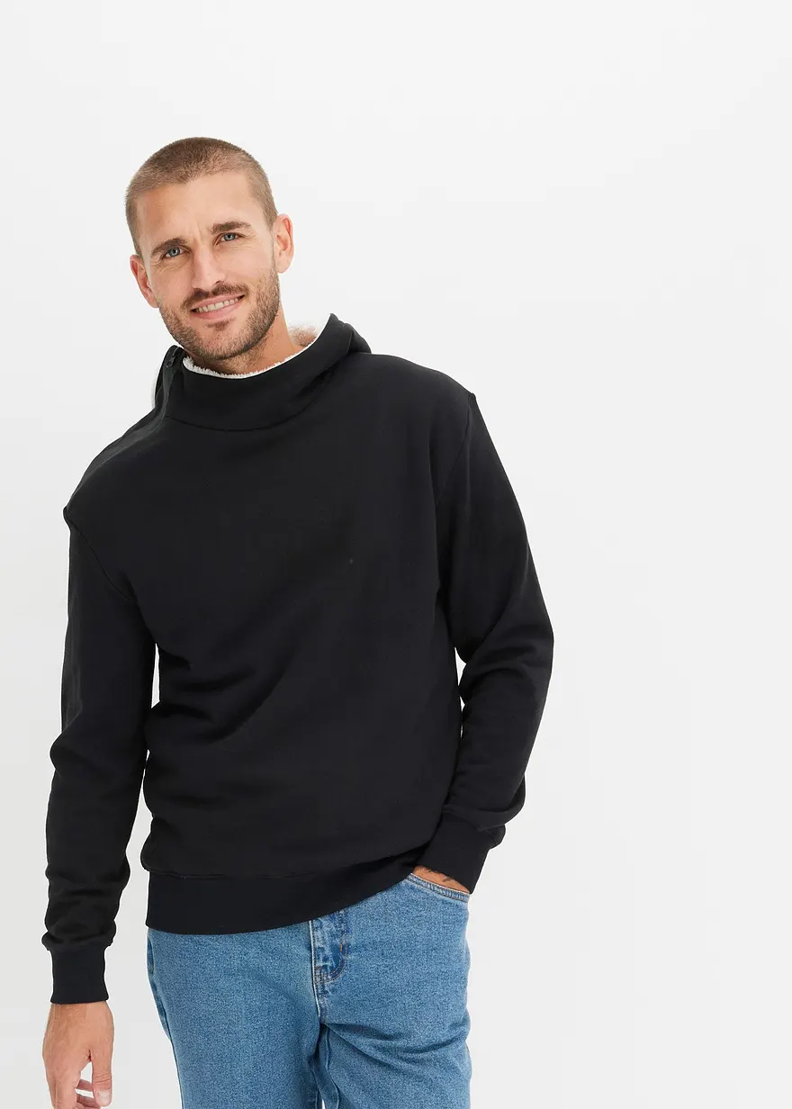 Thermo-Kapuzensweatshirt mit Reißverschluss, warm gefüttert