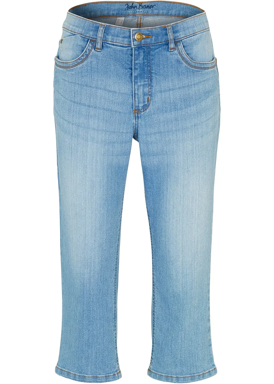 Slim Jeans, Mid Waist, Capri