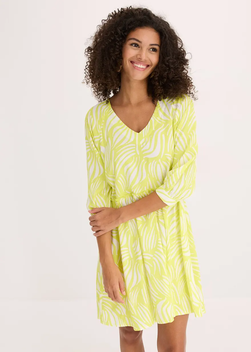 Tunika-Kleid aus fließender Viskose