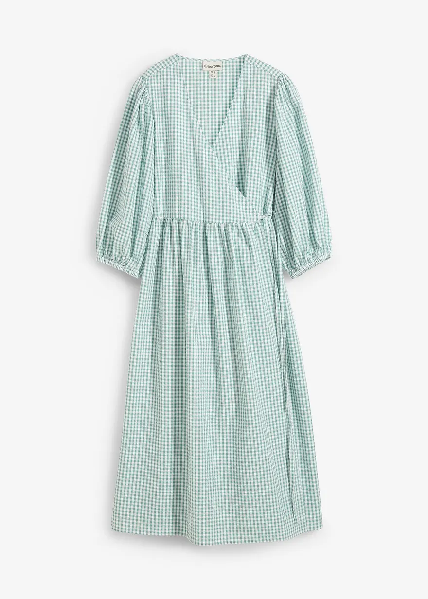 Wickelkleid aus Strukturmaterial