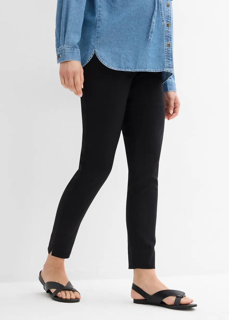 Stretch- Umstandshose mit schmal zulaufendem Bein