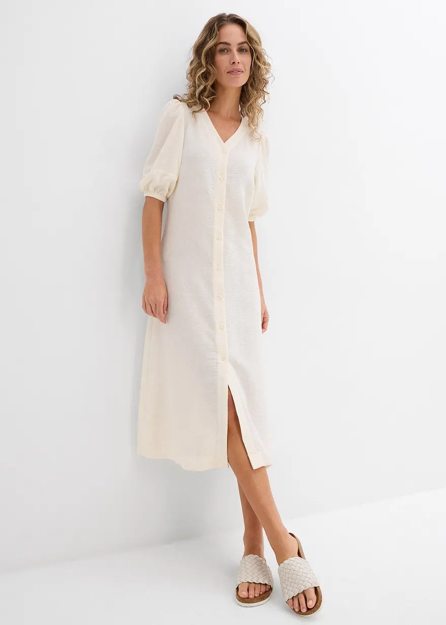 Ausgestelltes Midi-Kleid