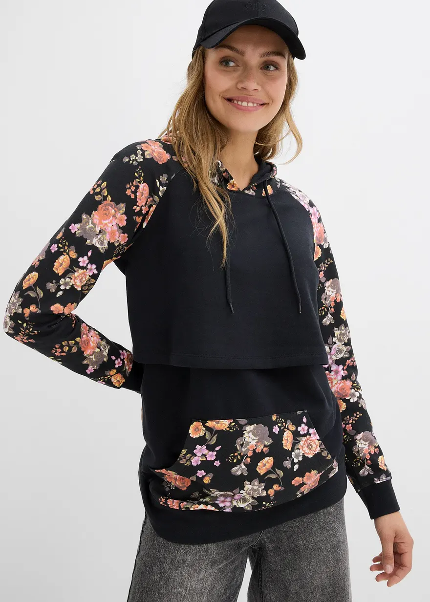 Weiches 2-in-1 Umstands-und Stillsweatshirt