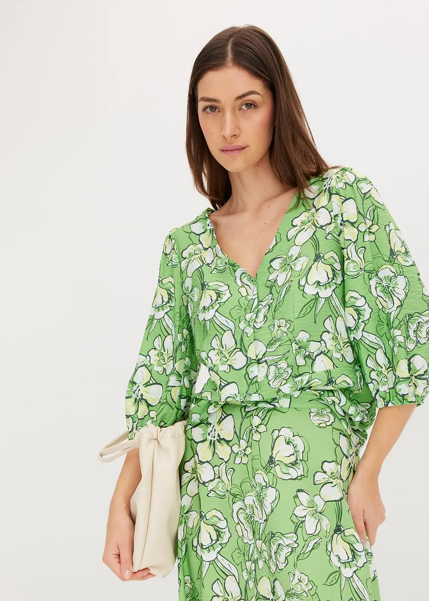 Bluse aus feinem Viskose-Mix