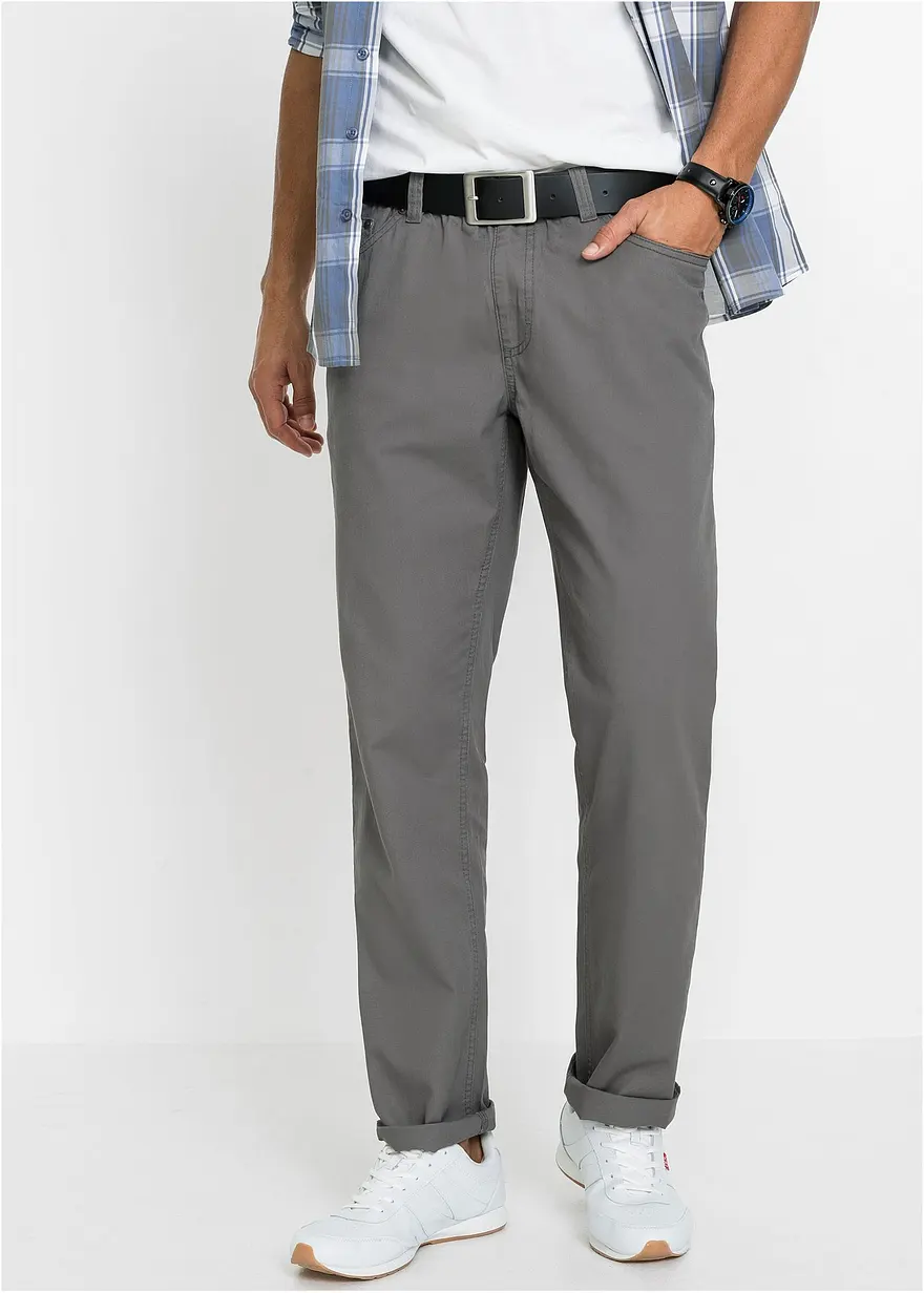 Regular Fit Schlupfhose mit Komfortbund, Straight (2er Pack)