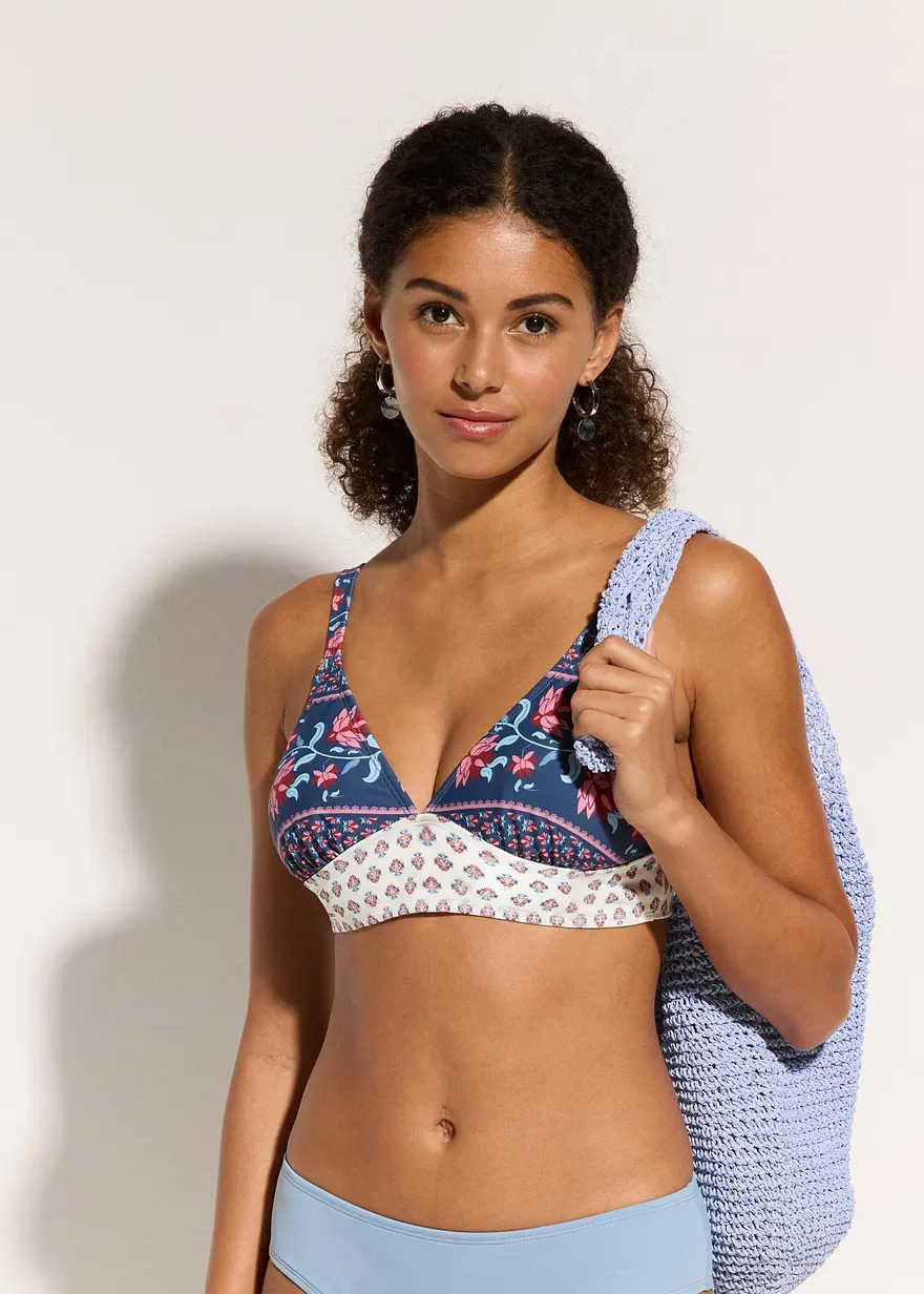 Bikinioberteil mit breitem Bund