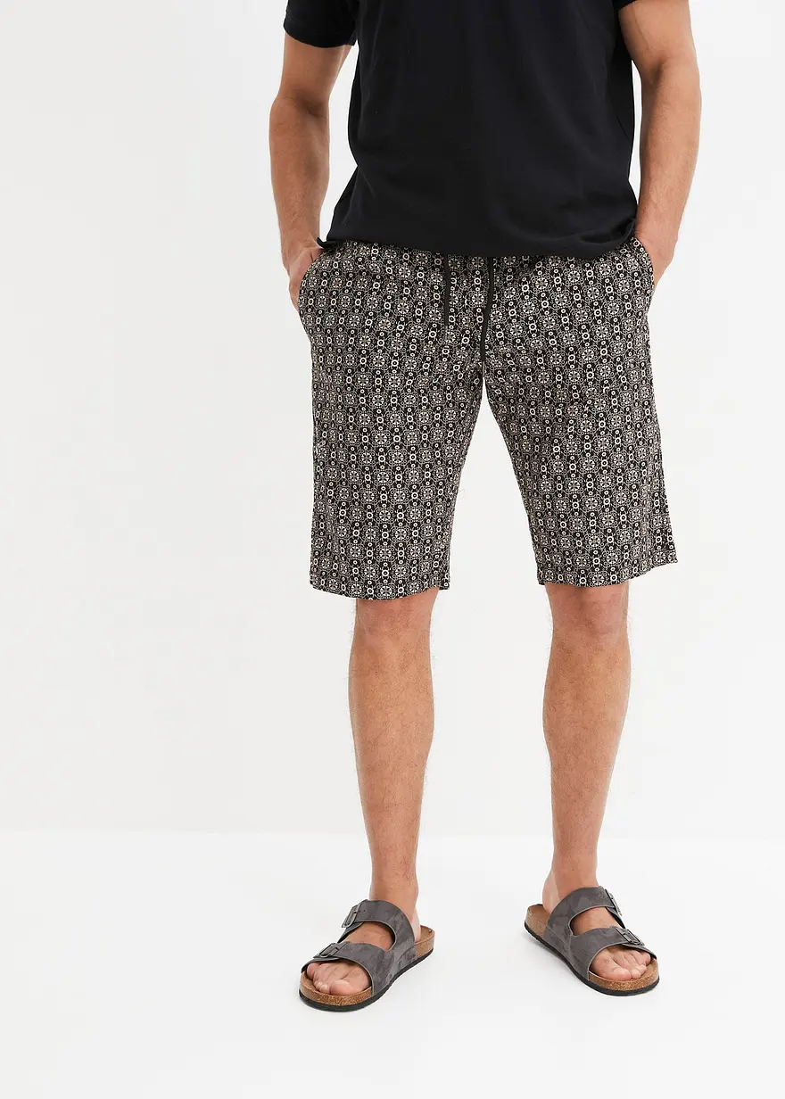 Leinen - Chino-Bermuda