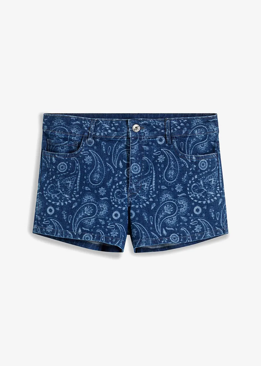 Jeans-Shorts bedruckt