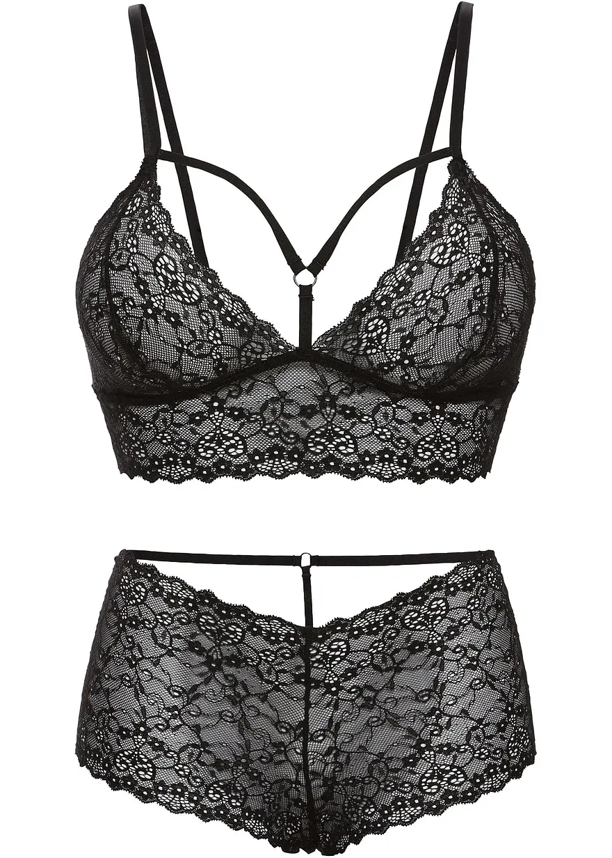 Bustier+Panty ouvert (2-tlg.Set)