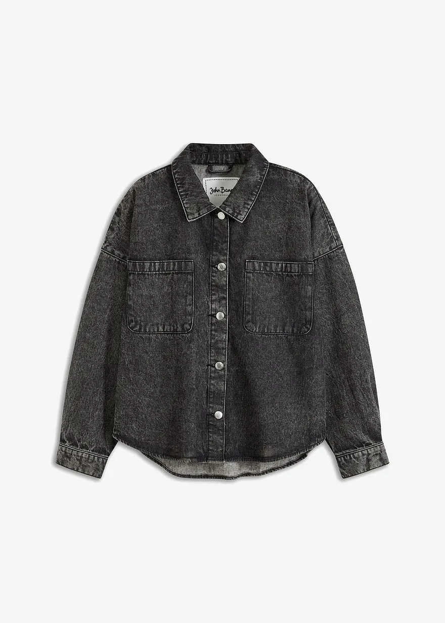 Oversized Jeans-Overshirt aus Bio-Baumwolle