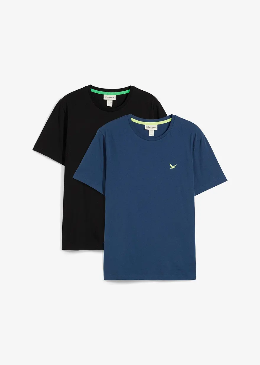T-Shirt (2er Pack) aus reiner Bio-Baumwolle