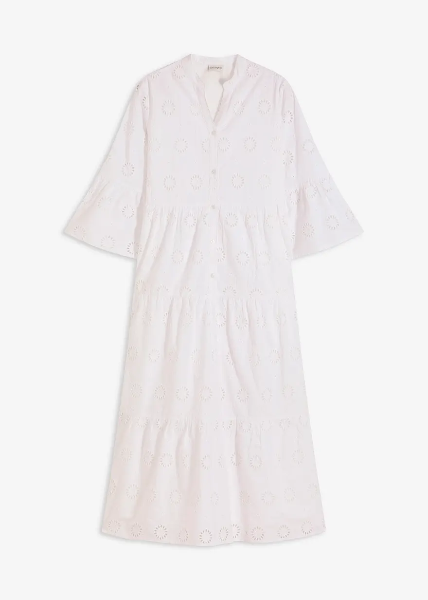Maxikleid aus reiner Baumwolle