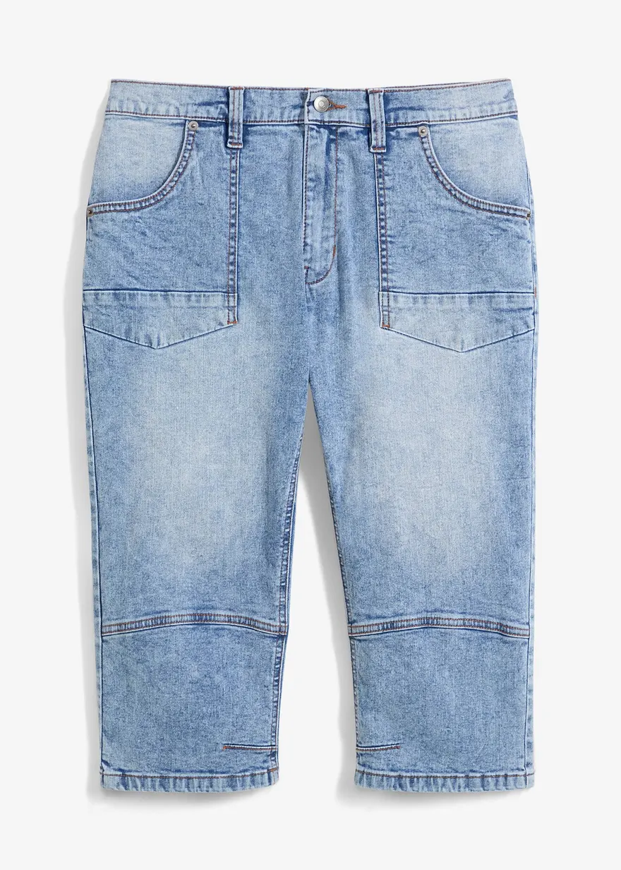 Regular Fit 3/4-Stretch-Jeans, Straight