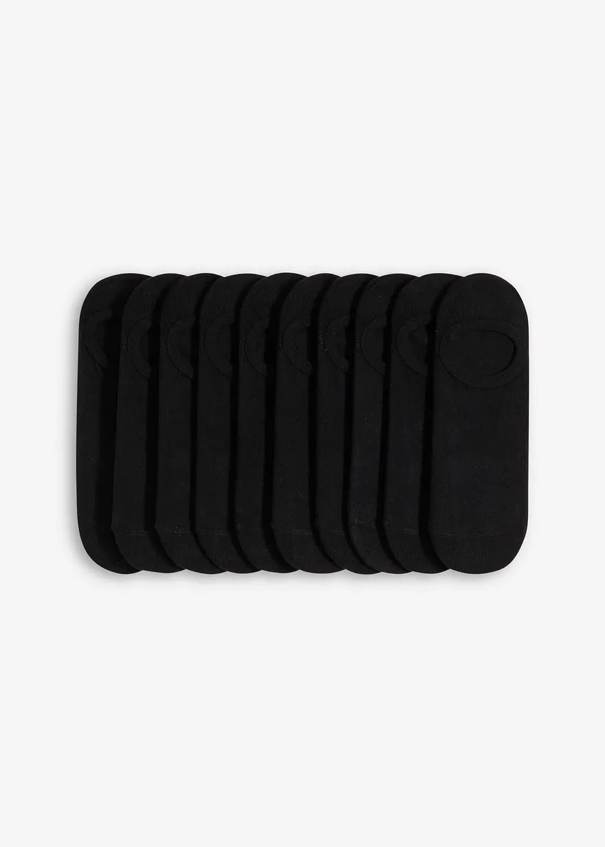 Füßlinge mit Bio-Baumwolle und Silikonstreifen (10er Pack)
