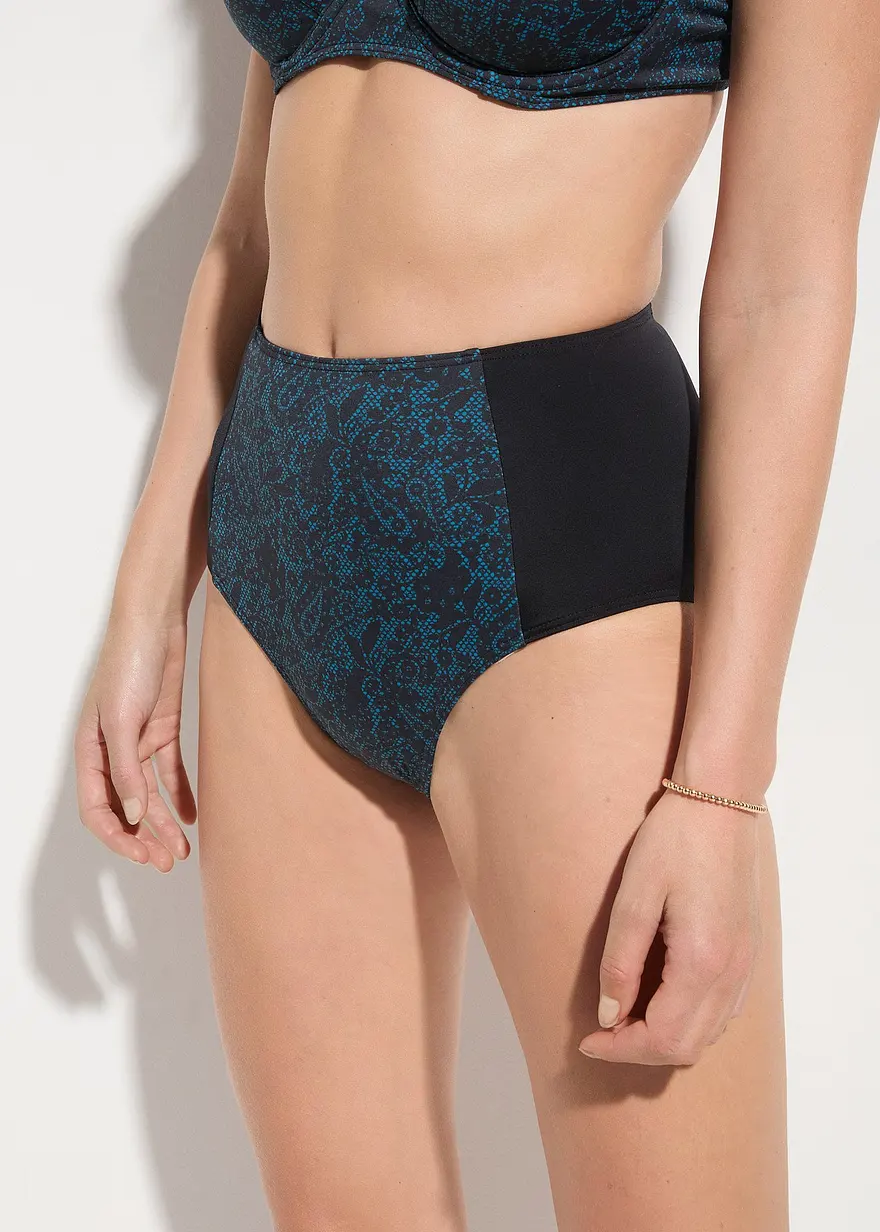 High Waisted Bikinihose aus recyceltem Polyamid