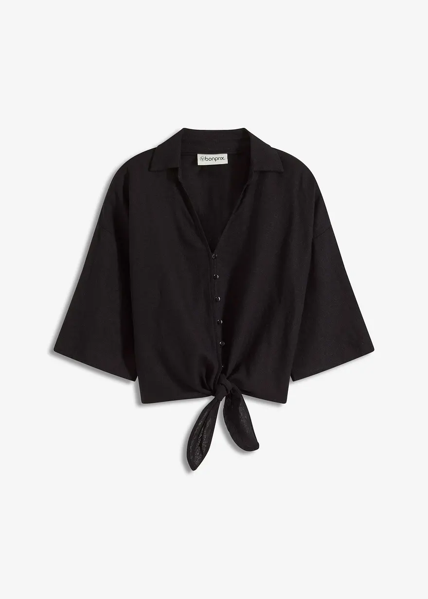 Leinen-Bluse