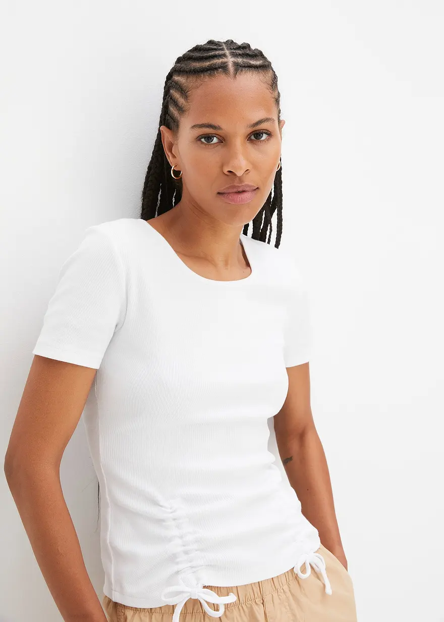 Rippshirt aus reiner Bio-Baumwolle