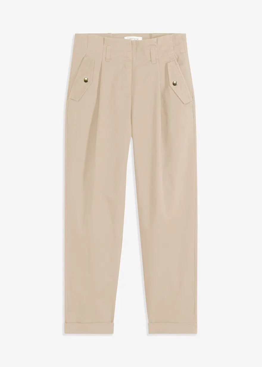 Leichte Paperbag Twillhose