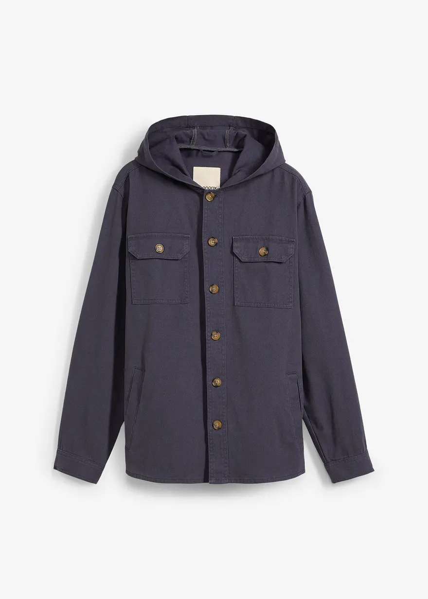 Overshirt mit Kapuze
