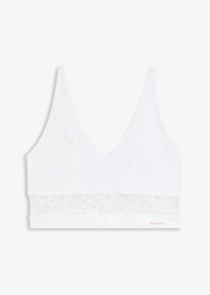 Feel Comfort Seamless Bustier mit zarter Spitze