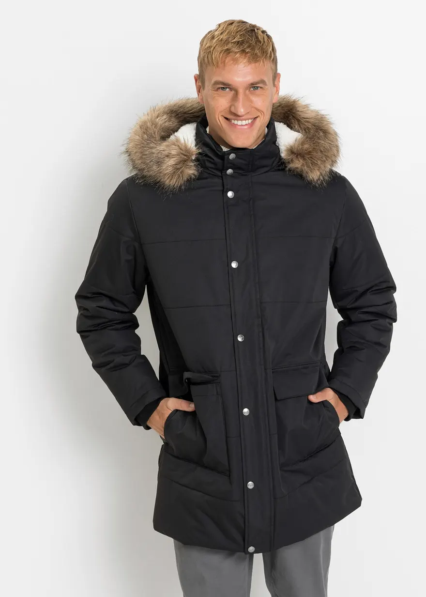 wattierte Steppjacke mit Kapuze