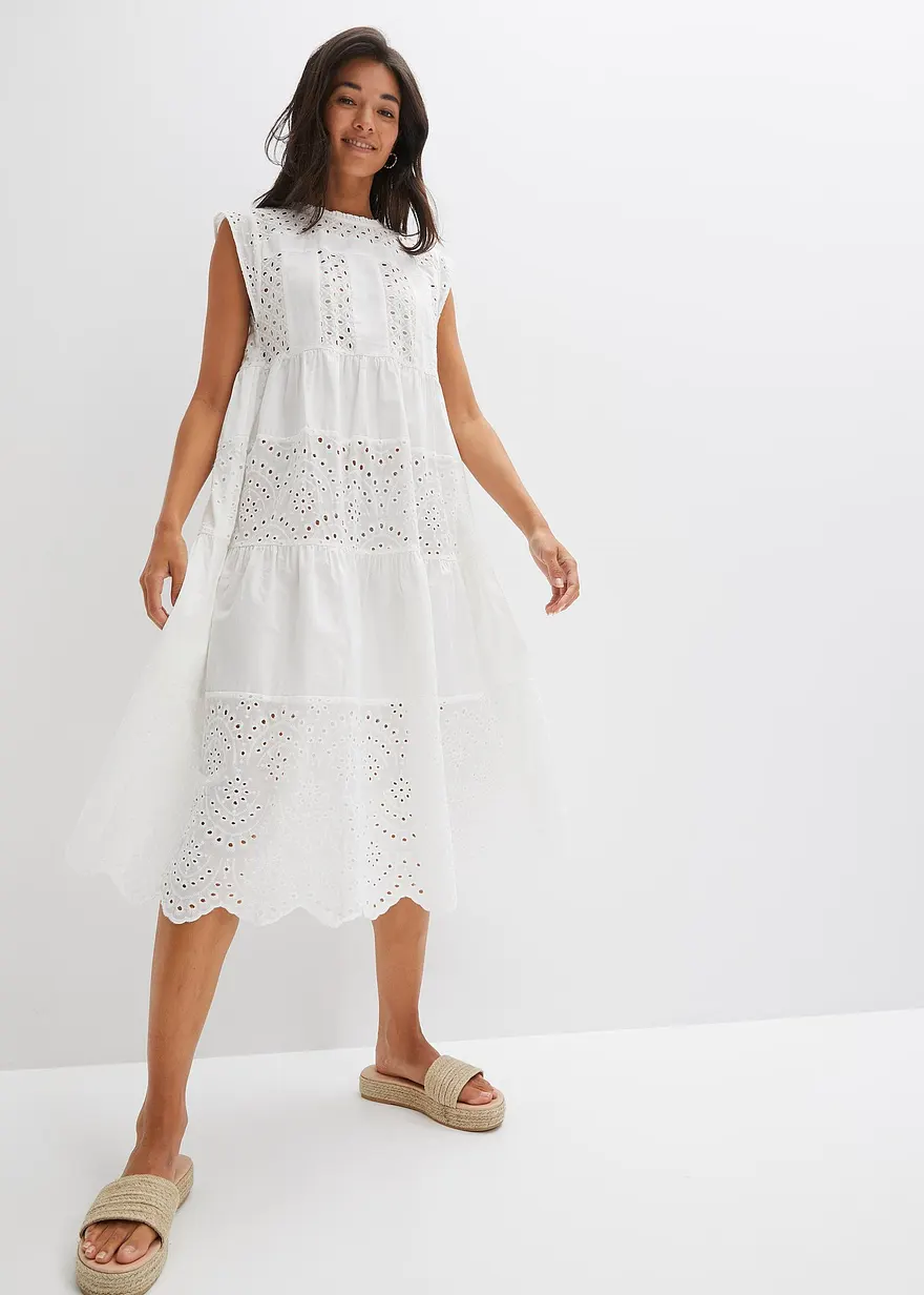 Midikleid mit Spitze