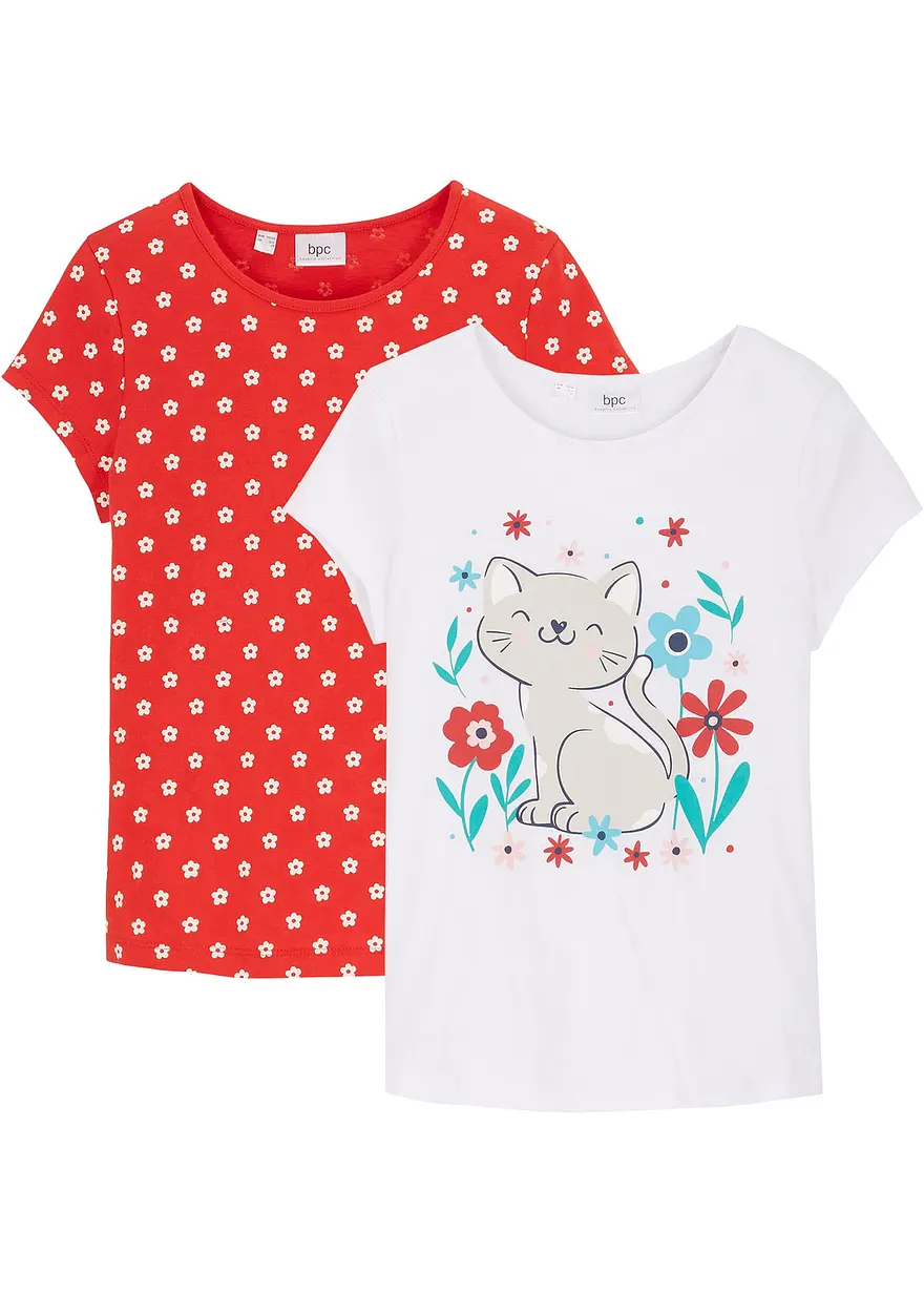 T-Shirt aus reiner Bio-Baumwolle (2er Pack)