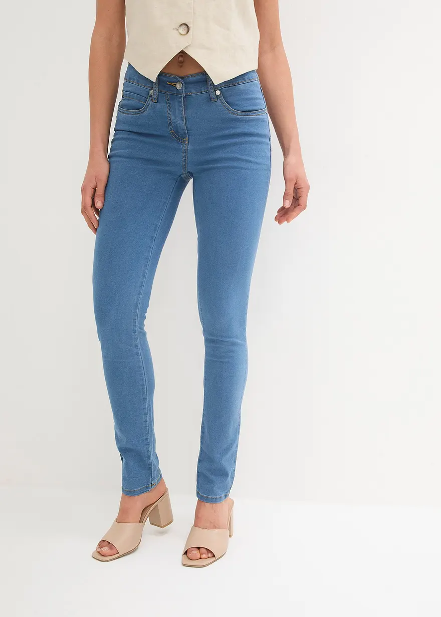 Slim-Fit-Jeans Mid Waist, Super Stretch