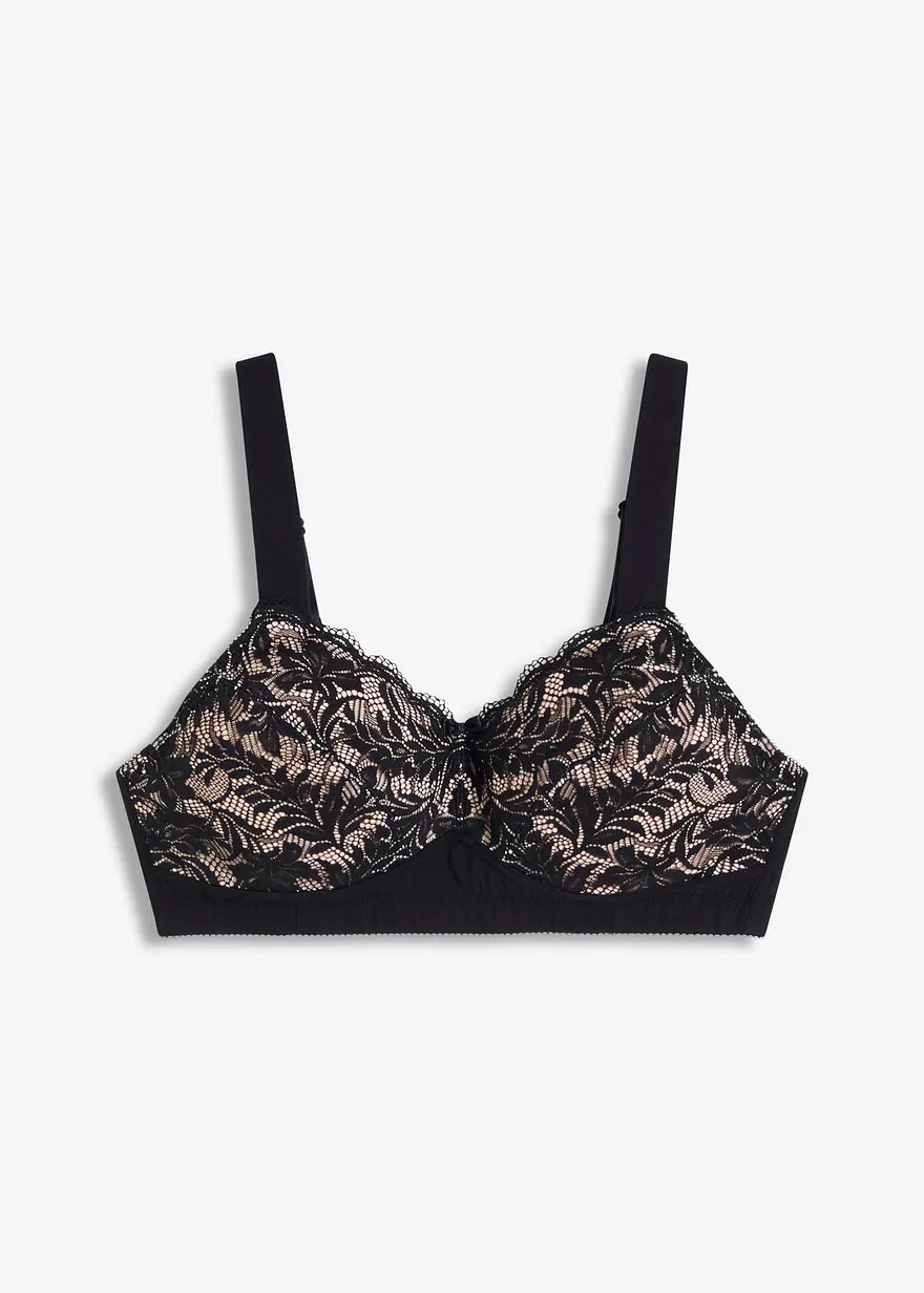 Bralette mit Bio-Baumwolle und Spitze