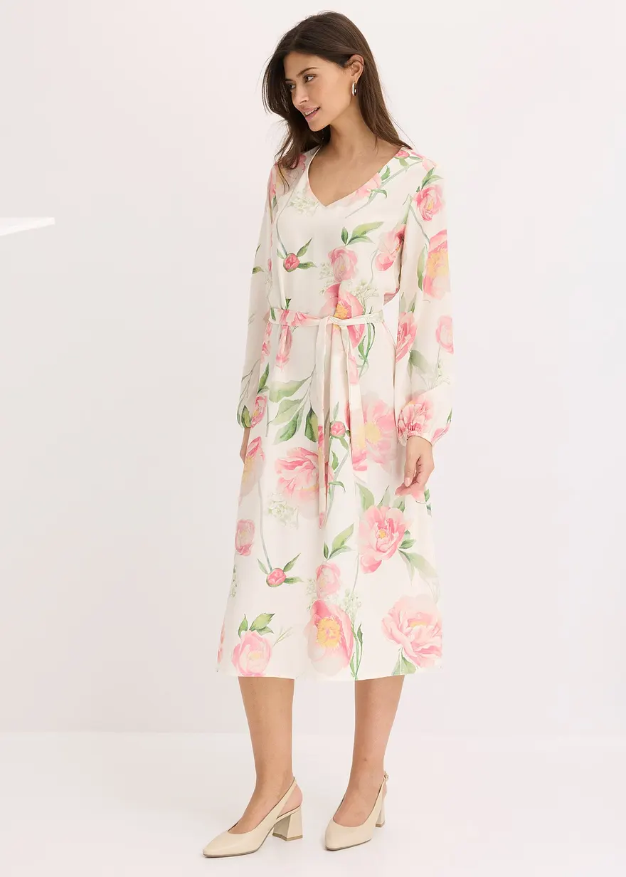 bedrucktes Midikleid