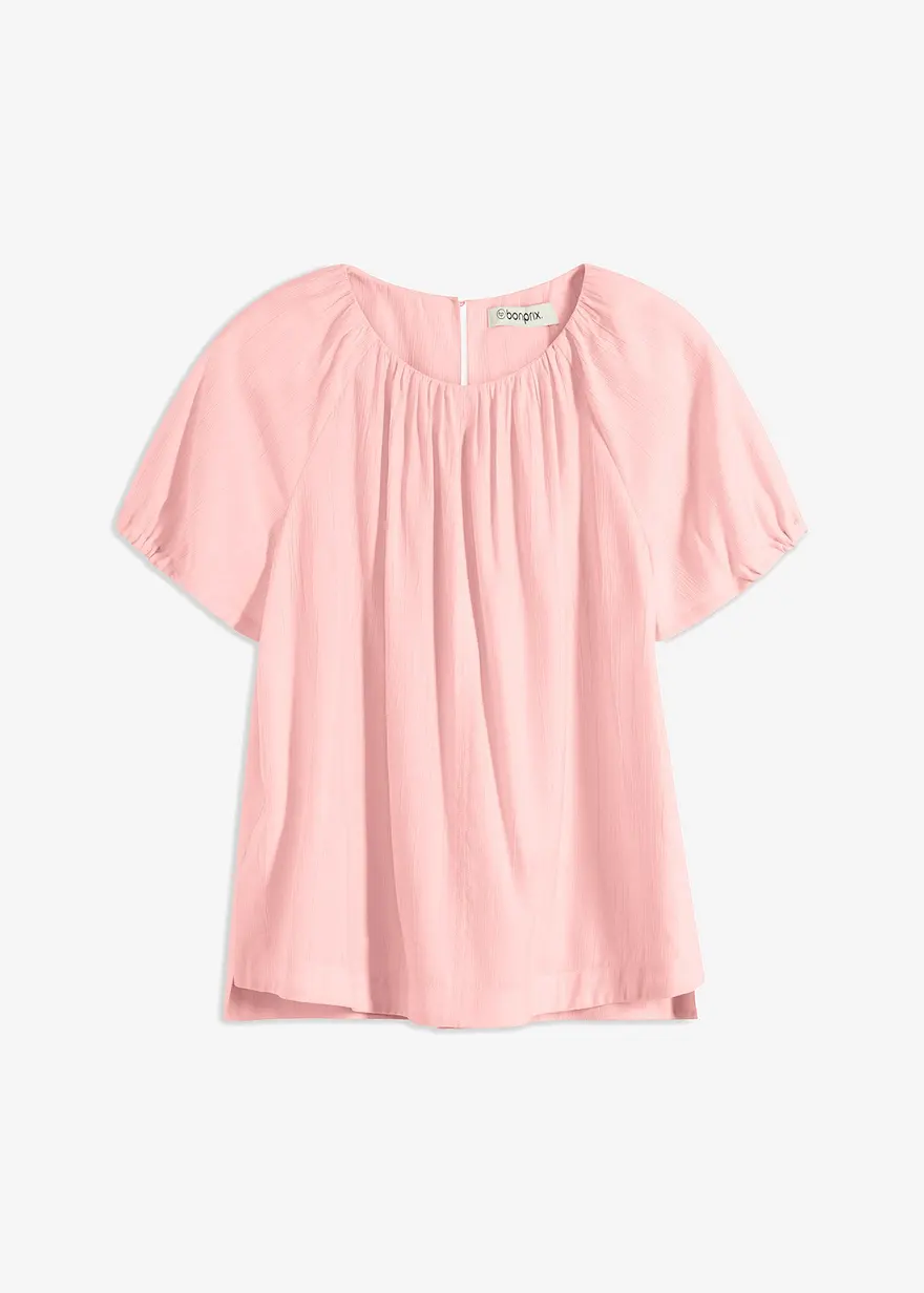 Bluse aus strukturiertem Crinkle