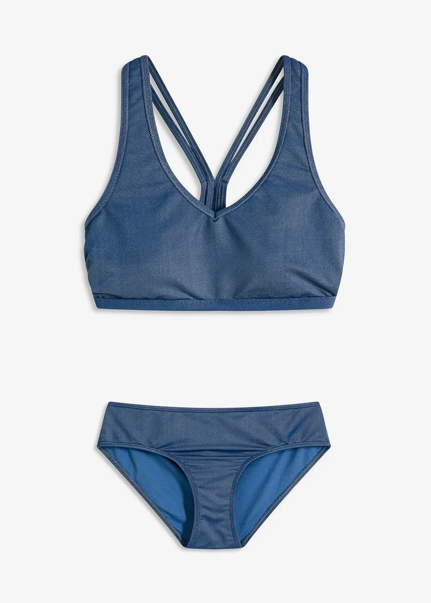 Bustier Bikini (2-tlg.Set) in Jeansoptik
