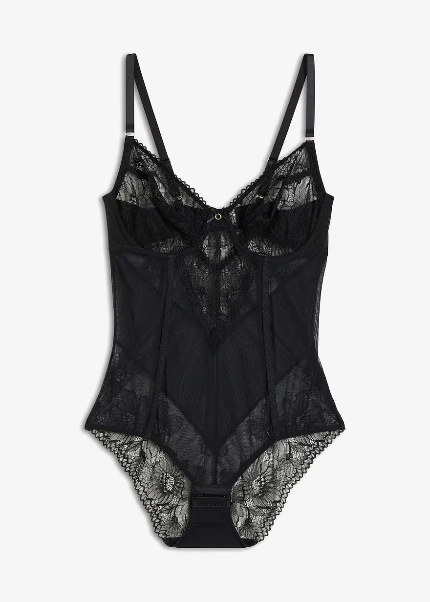 Body mit floraler Spitze