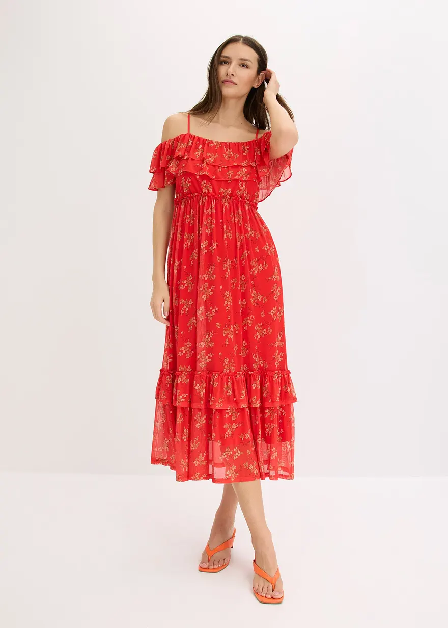 Jersey-Mesh-kleid