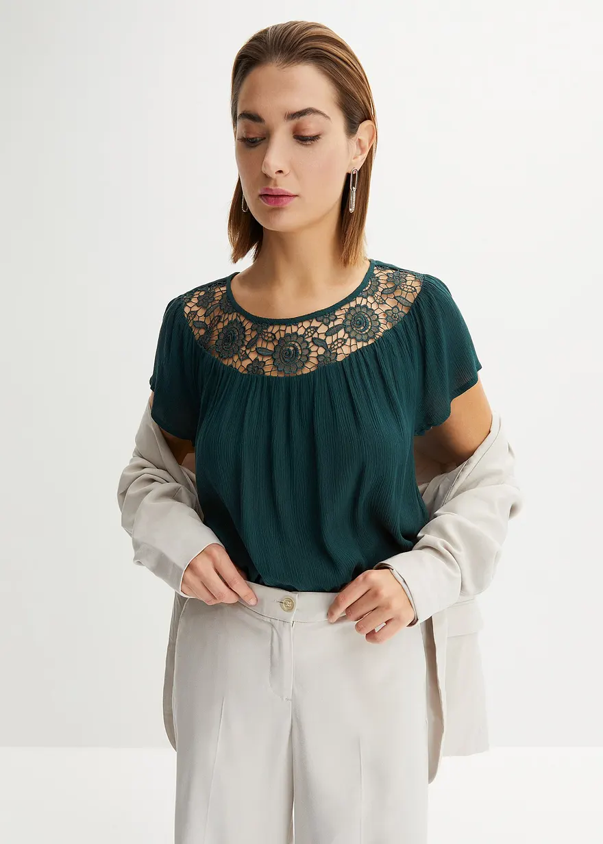 Bluse mit Spitze