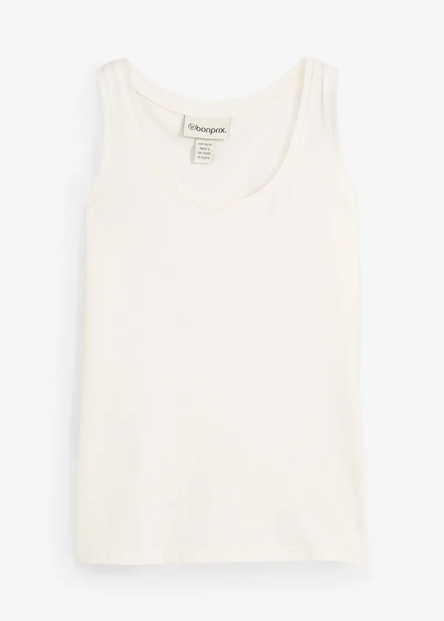 Tanktop mit Seidenanteil