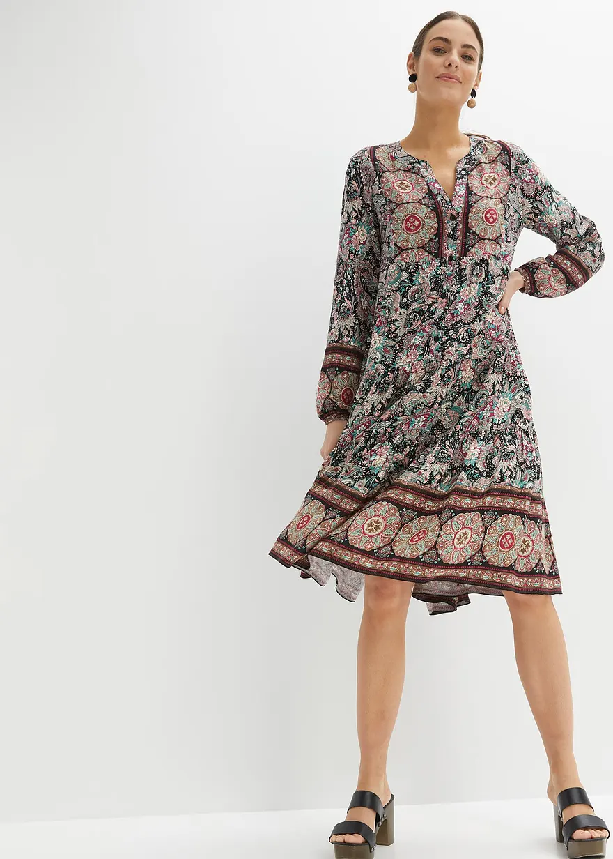 Bedrucktes Tunika-Kleid