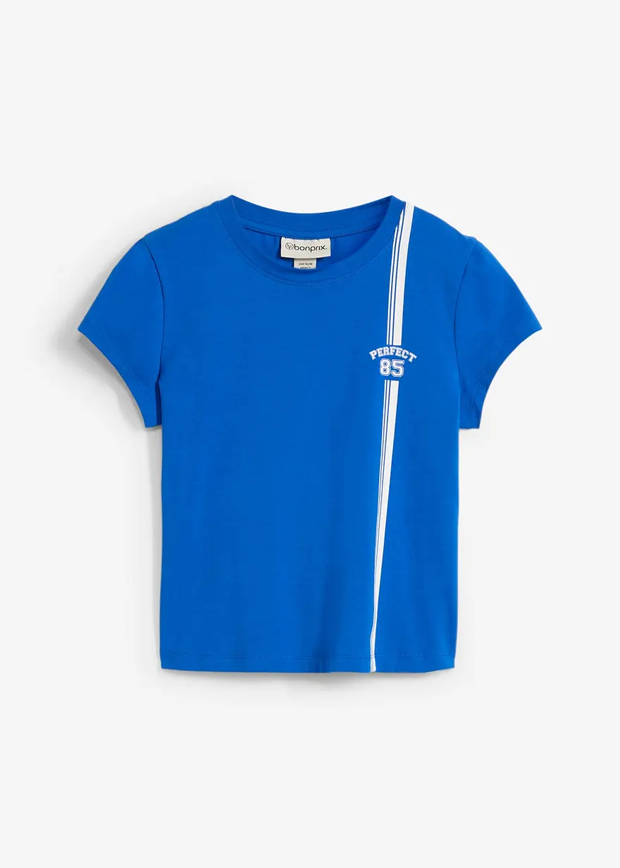 Kurzes T-Shirt mit Druck