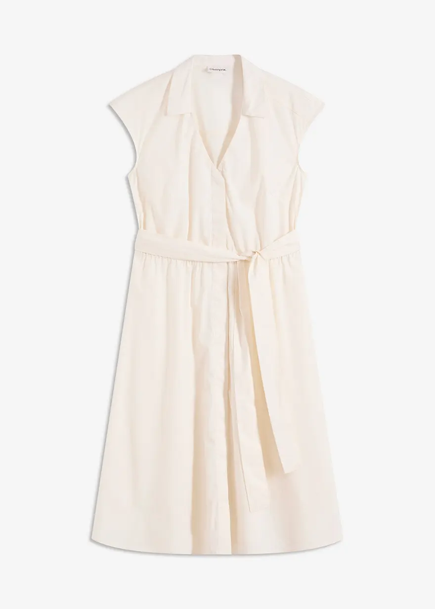 Blusenkleid mit Bindegürtel