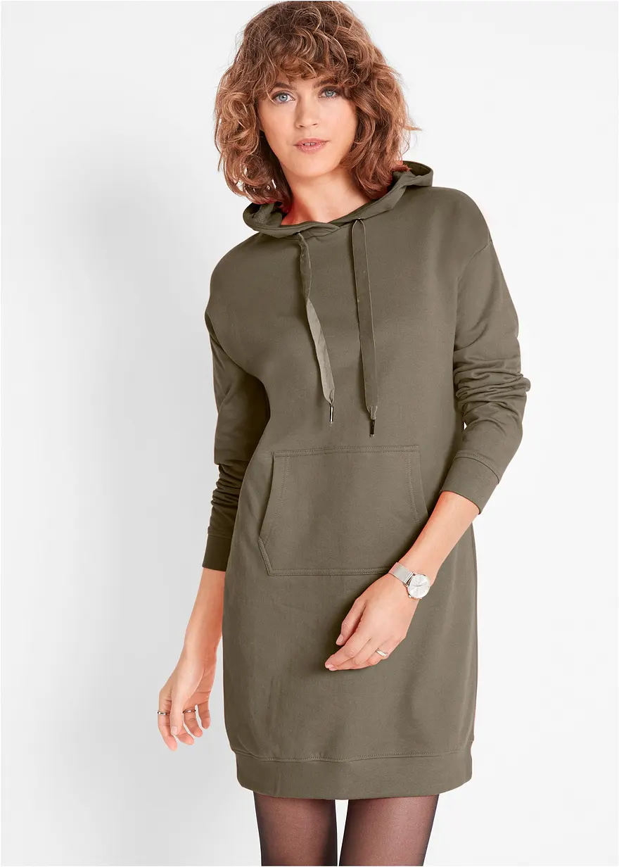 Sweatkleid aus reiner Baumwolle