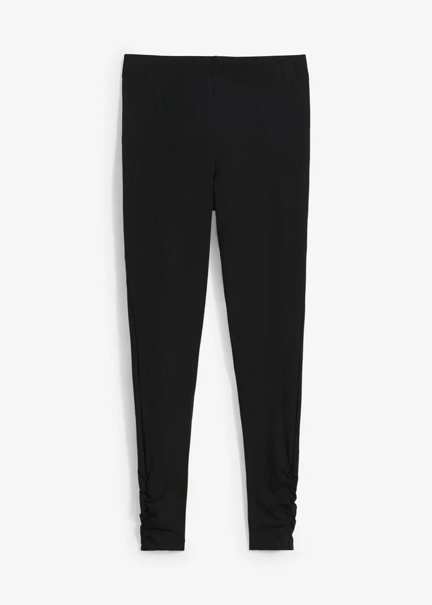 Baumwoll-Leggings mit breitem Bequembund