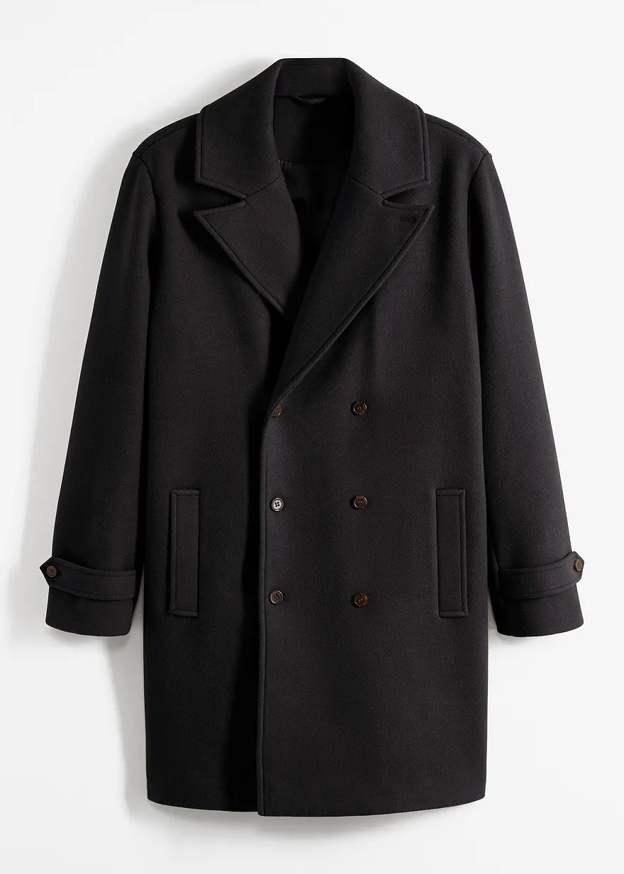 Blazer-Mantel mit Woll-Anteil