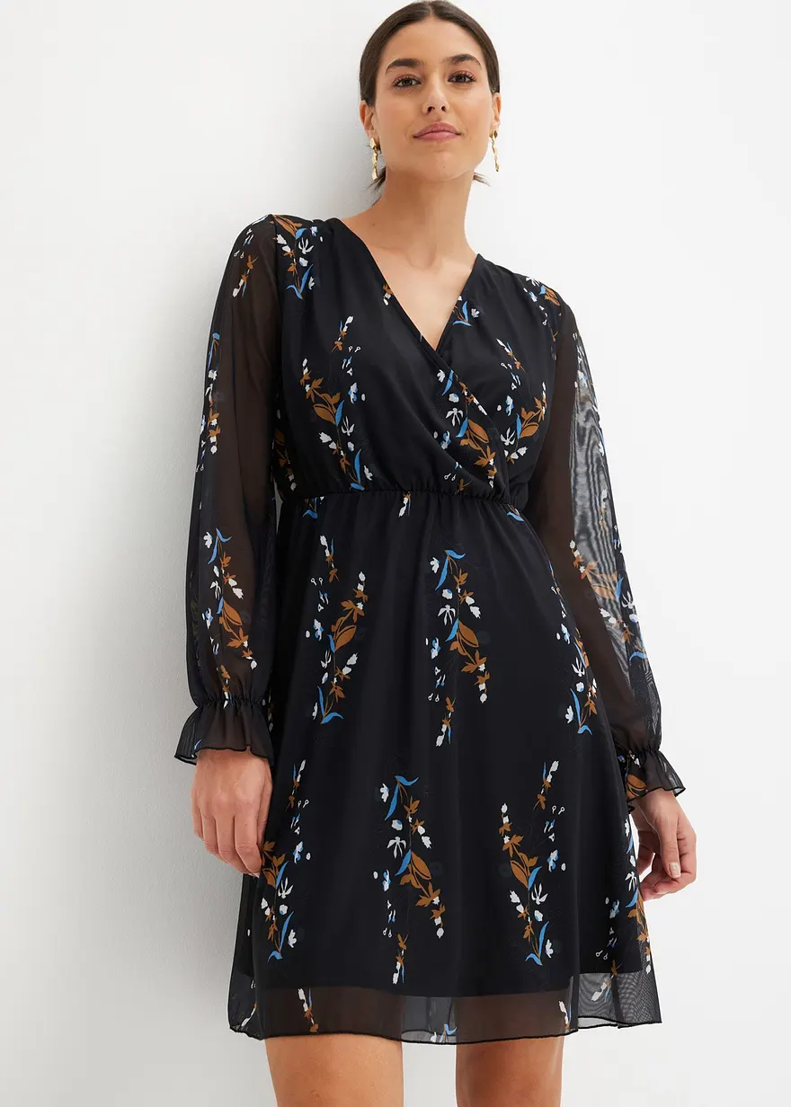 bedrucktes Meshkleid