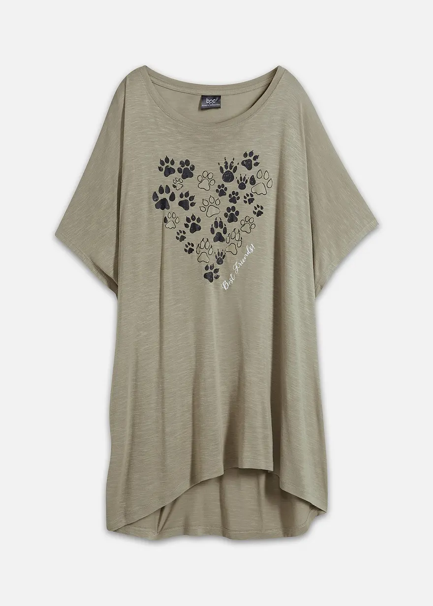 T-Shirt aus fließender Viskose